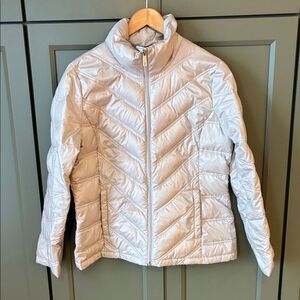 Kenneth Cole Reaction Women's Silver Puffer Jacket